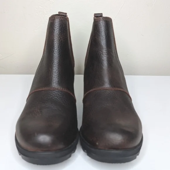 NWOB SOREL Joan of Arctic Wedge II Chelsea Bootie Size 8.5 in Quarry - Picture 3 of 8